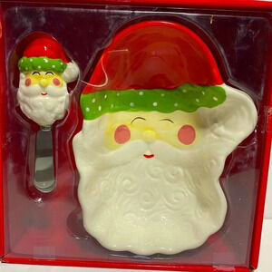 Santa Bowl with Spreader Set by Mainstreet